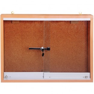 Camlı İlan Panosu Camlı İlan Panoları Camlı Ahşap Pano(60x90)cm 