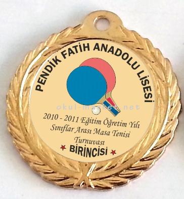 Madalya Spor Madalyaları Masa Tenisi Madalyası 