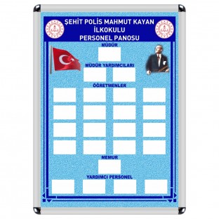 Okul Personel Panosu Okul Personel Panosu Okul Personel Panosu 