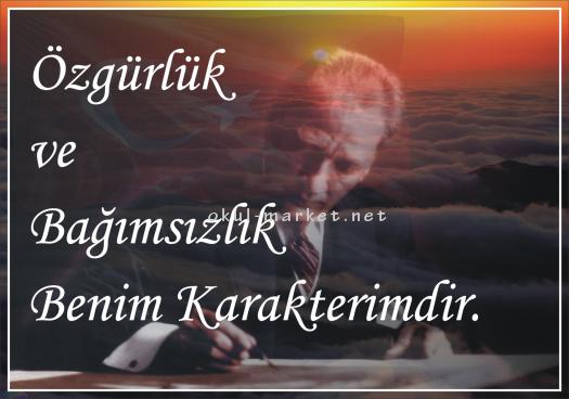 Koridor Tabloları Atatürk'ün Veciz Sözleri Veciz Söz (70*100 cm) 