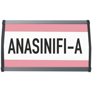 Bombeli Alüminyum Sınıf İsimliği - Kapı İsimlikleri Alüminyum İsimlikler $i