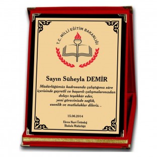 Kadife Kutu Albüm - Plaket Kadife Kutu Plaketler $i