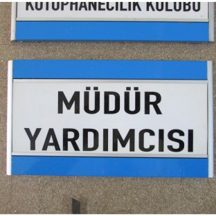 Kızaklı Sınıf İsimliği - Kapı İsimlikleri Alüminyum İsimlikler $i