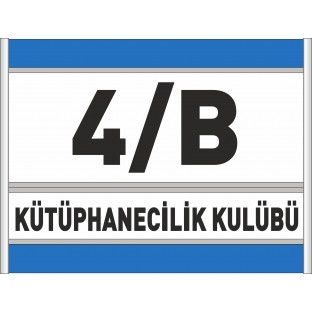 Kızaklı Sınıf İsimliği - Kapı İsimlikleri Alüminyum İsimlikler $i