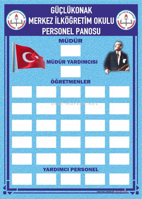 Personel Panosu - Okul Personel Panosu Okul Personel Panosu $i