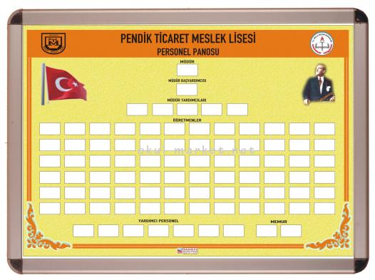 Personel Panosu (90kişilik) - Okul Personel Panosu Okul Personel Panosu $i