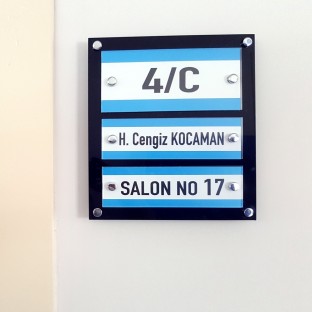 Pleksi İsimlik - Kapı İsimlikleri Pleksi İsimlikler $i