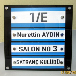 Pleksi İsimlik - Kapı İsimlikleri Pleksi İsimlikler $i