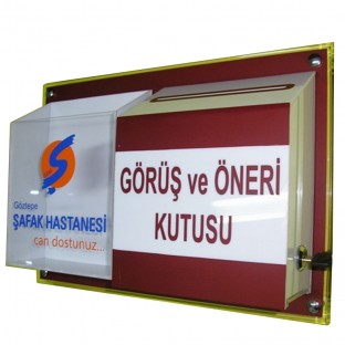 Pleksi Kutu - Dilek ve Şikayet Kutusu Dilek ve Şikayet Kutusu $i