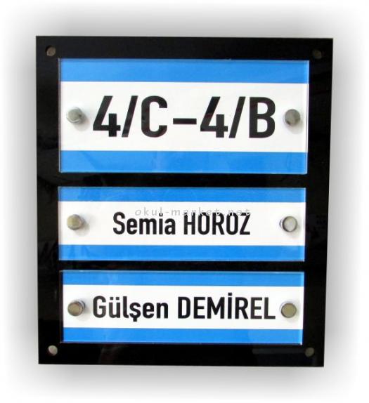 Kapı İsimlikleri Pleksi İsimlikler Sınıf İsimliği