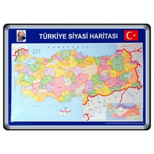 T.C. Siyasi Harita (70x100 cm) - Haritalar ve Çıtalı Ürünler T.C. Siyasi Harita $i